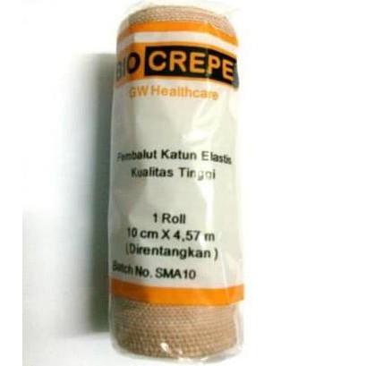 PERBAN ELASTIS 10 CM X 4.57M ATAU 4 INCI UTK PEMBALUT PATAH TULANG