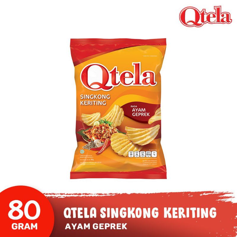 

Qtela Singkong Keriting Ayam Geprek 80 gram