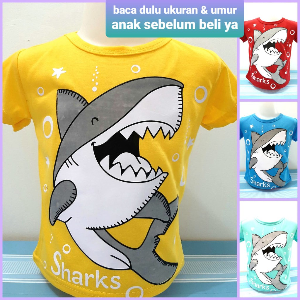 Grosir  6 bulan-4 thun MIX kaos anak laki laki ( 50 pcs =1 klik) pakaian atasan baju cowok random gambar campur pakaian