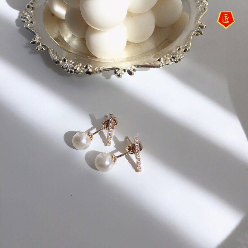 [Ready Stock]Soft-Looking Pearl Earrings for Women