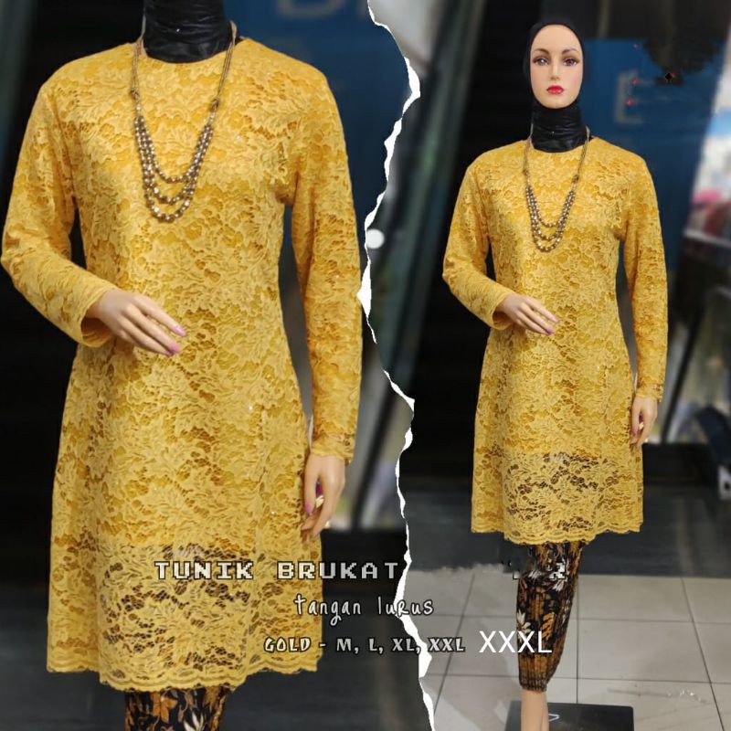 KEBAYA SET_BRUKAT TUNIK_KEBAYA JUMBO/KEBAYA PESTA/KEBAYA MODERN/KEBAYA TERBARU/KEBAYA PESTA-7