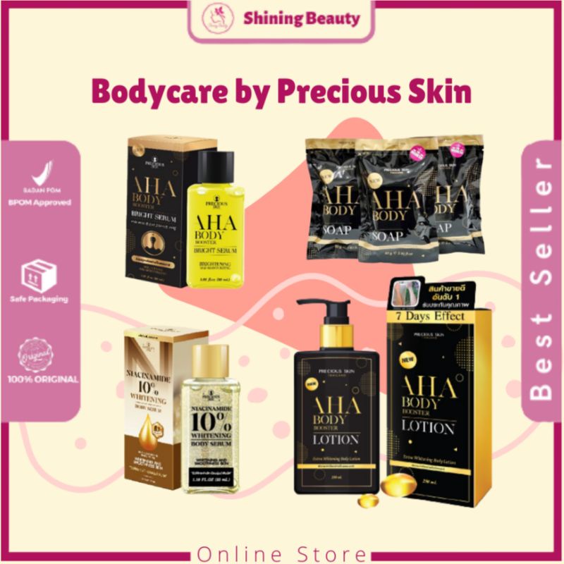 Precious Skin Thailand serum Niacinamide 10% AHA Body Booster Body Lotion Body Serum mimi white dan 