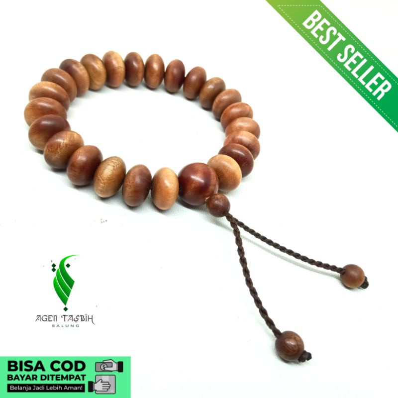 Gelang Kayu Setigi Laut Motif Pipih Jumbo Kualitas Super!!!