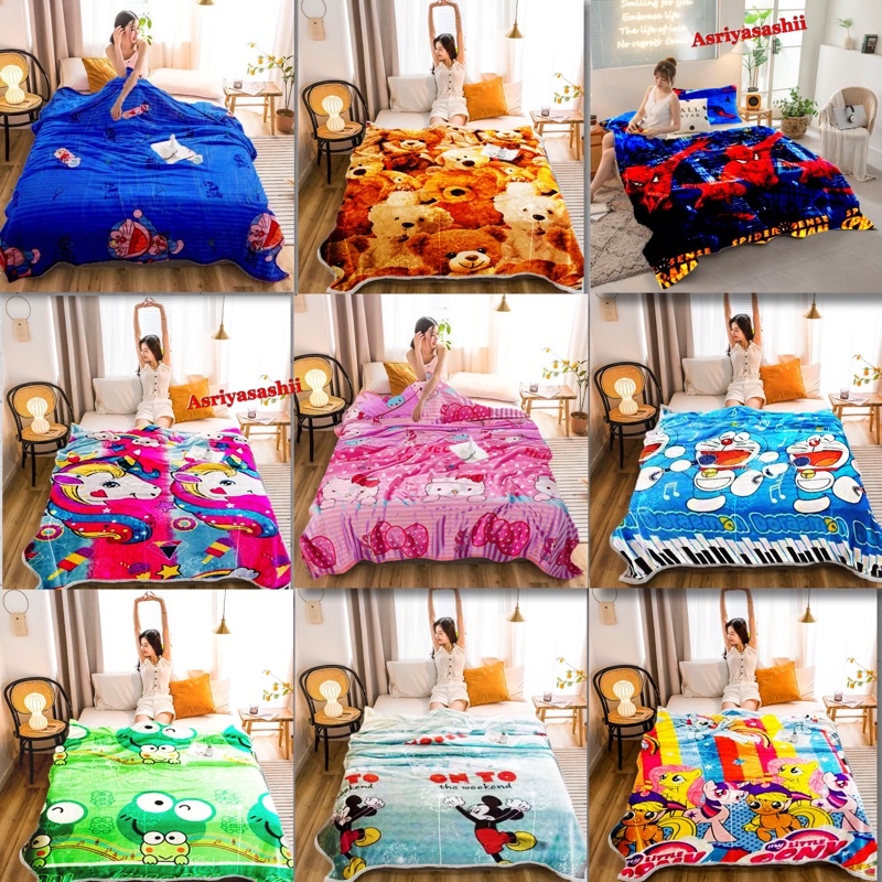 Selimut Anak Motif Karakter Lucu Keren Terlaris Termurah  Berkualitas