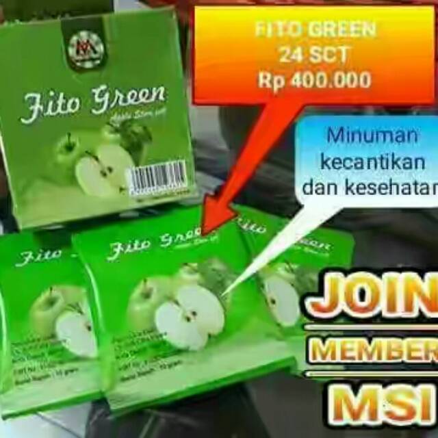 FITTO GREEN MSI-PRODUK ASLI 100%  MITRA AGEN RESMI