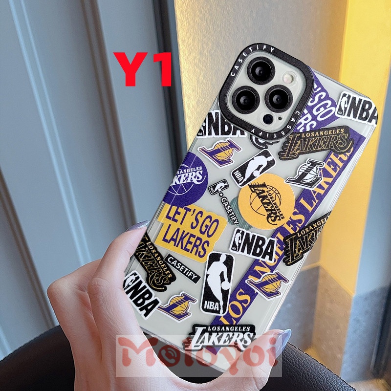 Soft Case Tpu Motif NBA Lakers Untuk IPhone 7 8 Plus 11 13 12 Pro Max XR X XS Max 6 6s Plus SE 2020