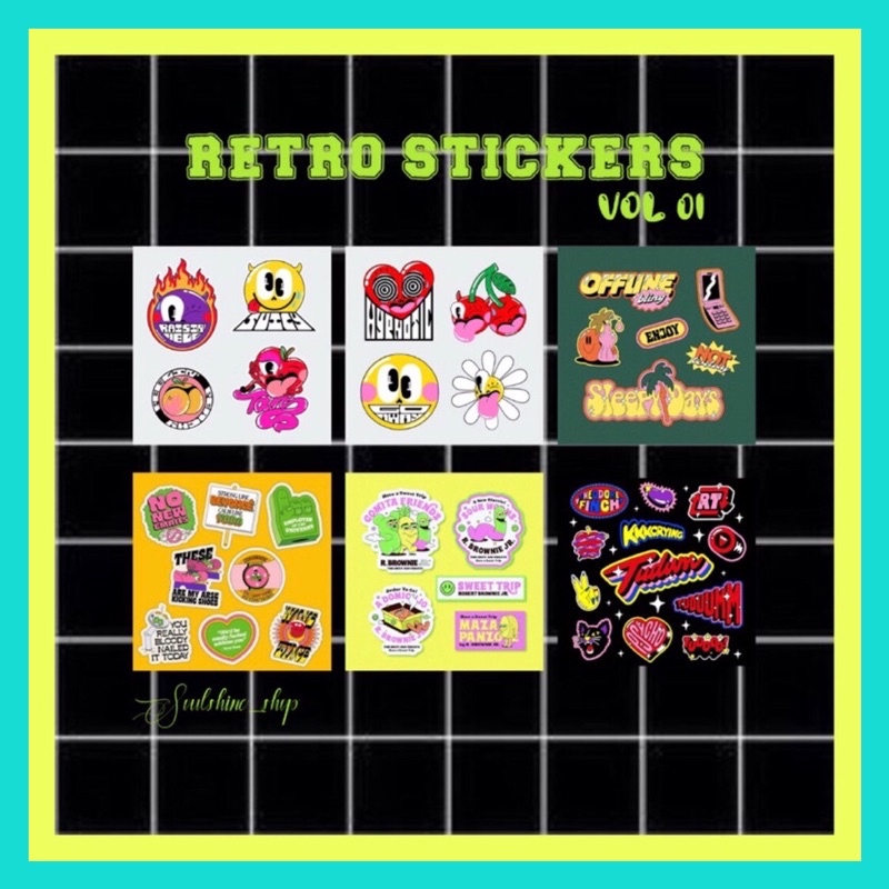 

Retro Decoration Sticker Vol.01