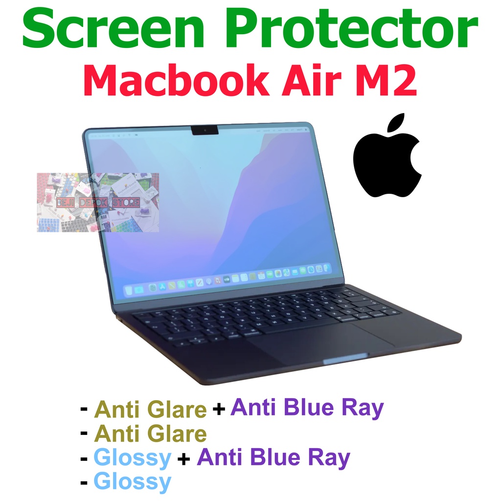 Screen Guard Macbook Air M2 glossy matte anti radiasi