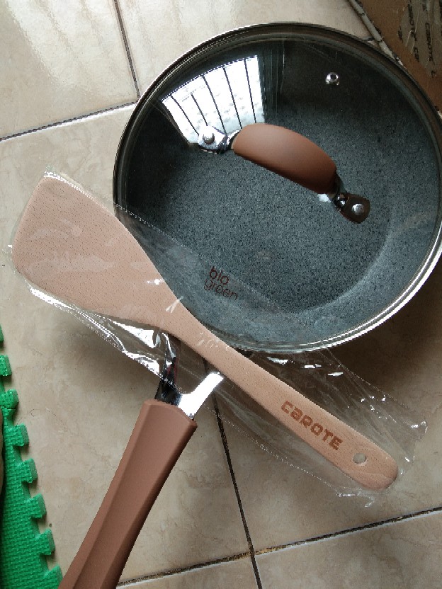 Ready Stock Carote Bio Green Fry Pan Frypan 24 Cm