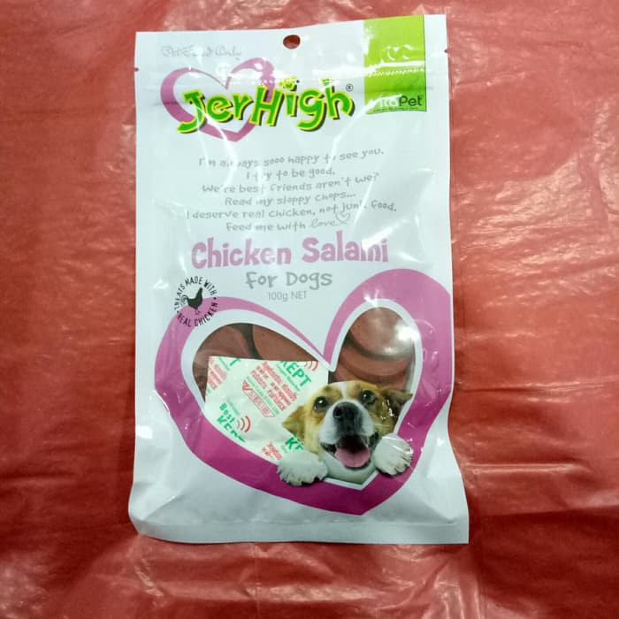 Promo Snack Anjing - Jerhigh Chicken Salami 100grm Murah