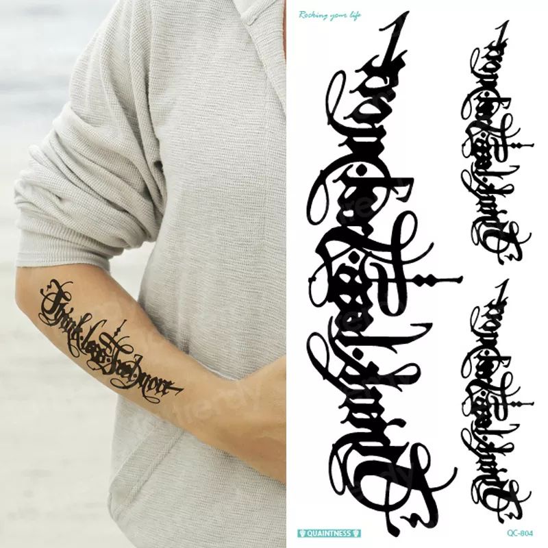 Seri QC 804 - Tatto Temporarry  tato Temporer Tato Temporary Tahan air Anti Air tahan lama motif Tul