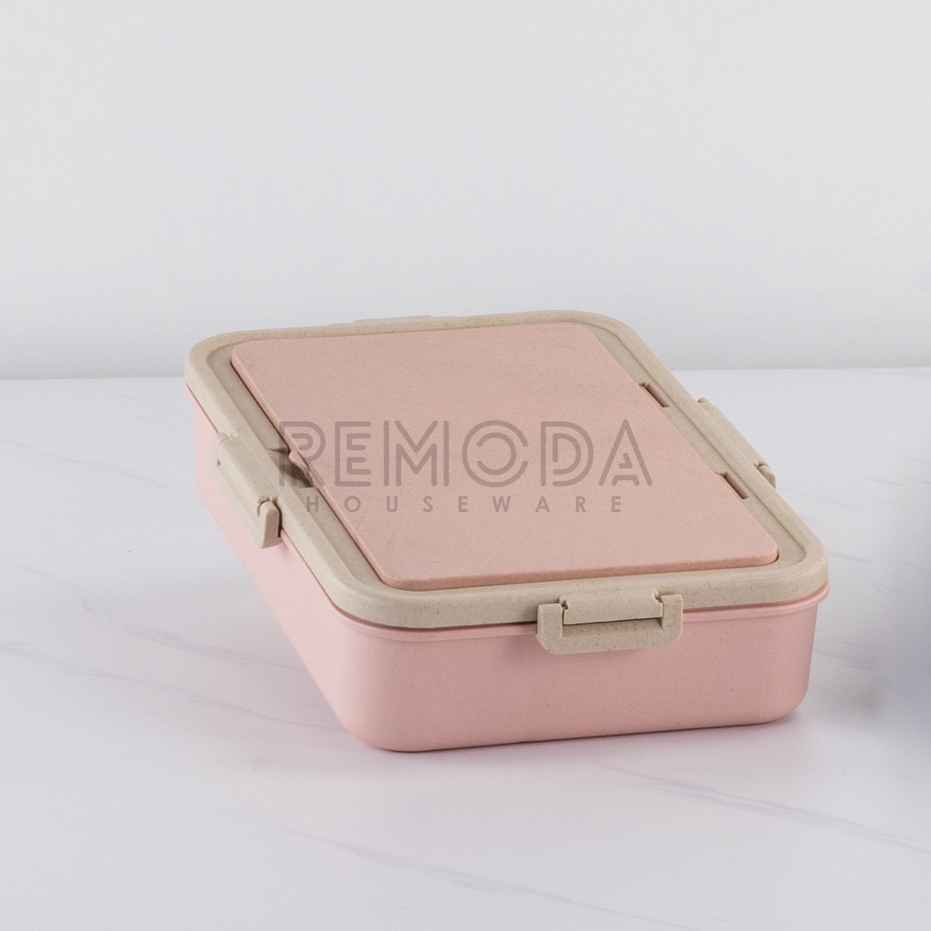 [Remoda] Kotak makan, Lunch Box, Bento set 2 warna BPA FREE