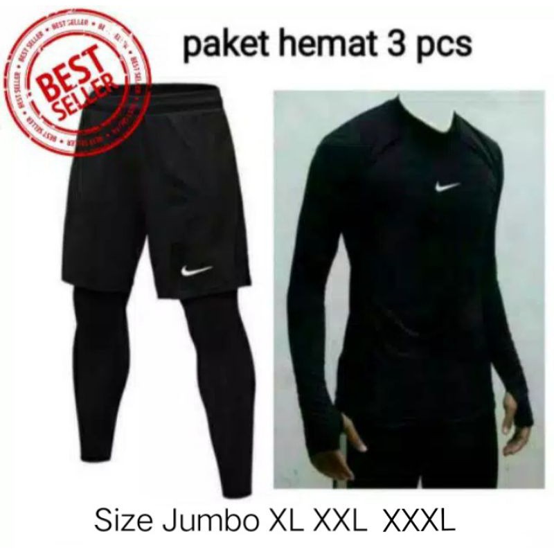 [3pcs] Setelan Baselayer Jumbo