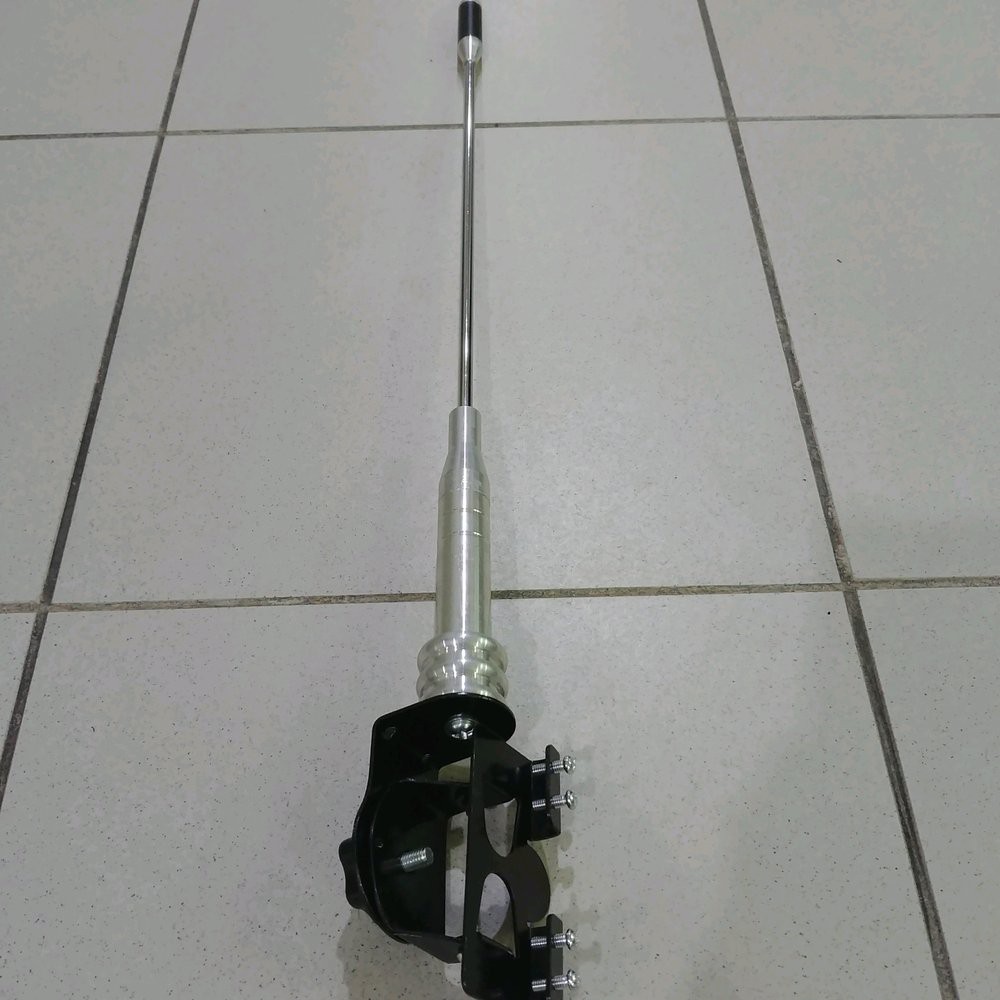 antena antenna jepit kap mesin bagasi variasi mobil motor universal dummy radio hitam chrome crome tiang bendera