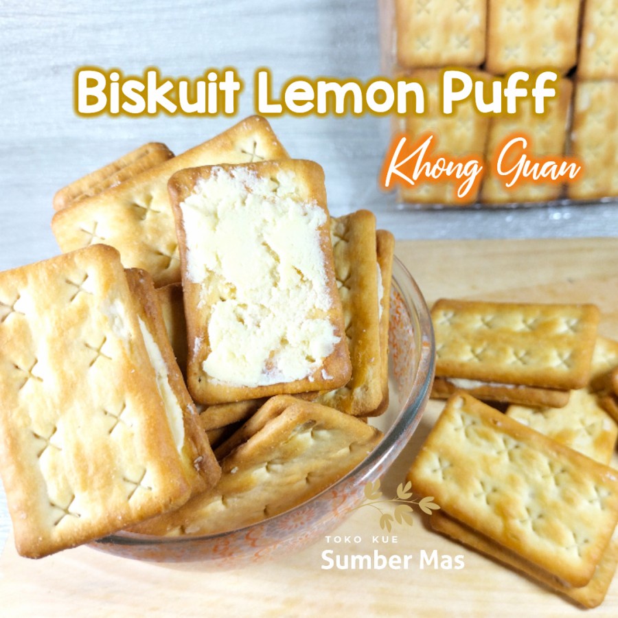 

BISKUIT LEMON PUFF / KHONG GUAN / BISKUIT KILOAN 500 GR - Cream Lemon