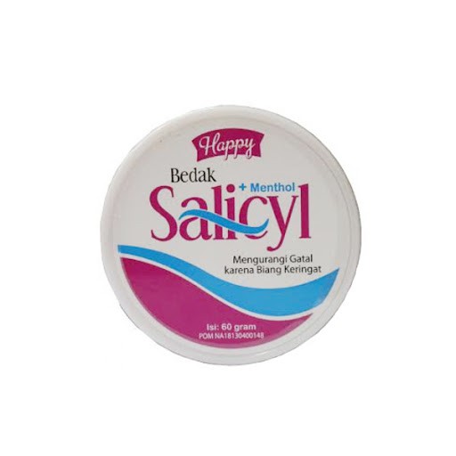 Willsen Happy Bedak Salicyl 60gr (Kemasan BULAT)