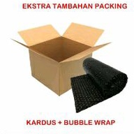 PACKING TAMBAHAN/XTRA PACKING/BUBBLE WRAP + KARDUS