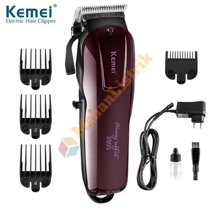 Alat Cukur Rambut Kemei KM 2600 Hair Clipper Rechargeable