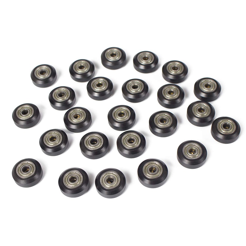 [13Pcs/Pack]3D Printer POM Pulley Wheels 625Zz Linear Bearing Ulley Passive Round Wheel Roller for Creality CR10,Ender 3