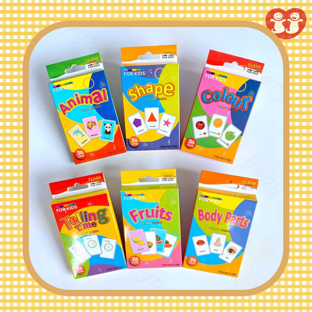 Mainan Edukasi Kartu Pintar Anak Balita/ Falsh Cards isi 36 Cards