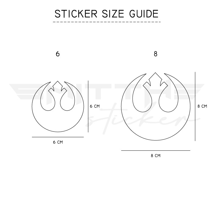 Stiker Star Wars Rebel Alliance Logo Starwars Cutting Sticker untuk Mobil Motor