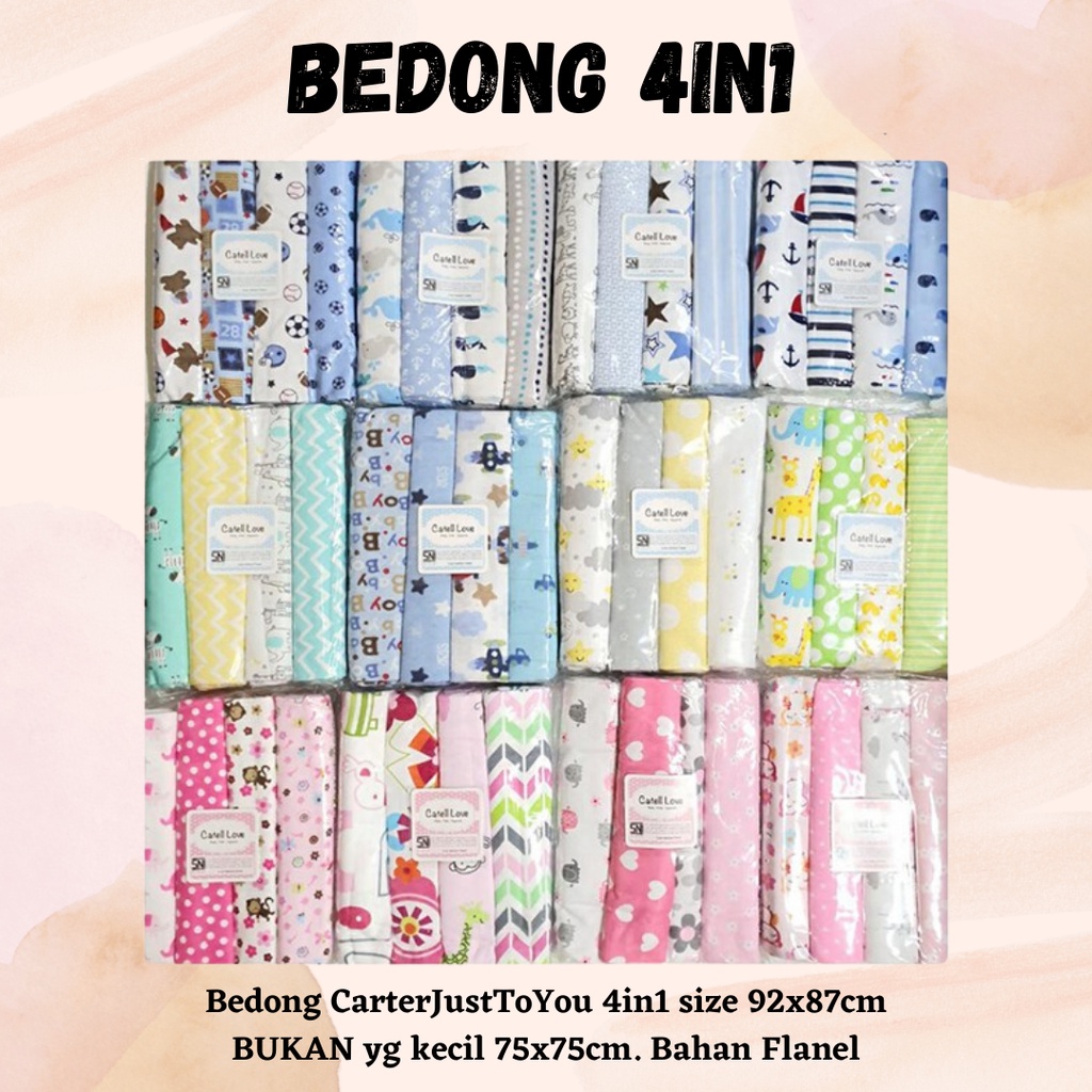 HARGA TERLARIS!! PILIH MOTIF RANDOM Bedong 4in1 Besar / Bedong Jumbo RANDOM