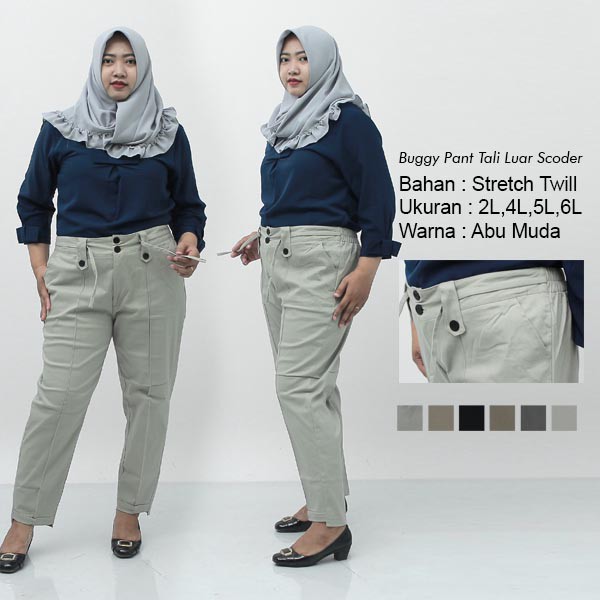 L2, L3 L4, L5,6L,8L -BAGGY PANTS JUMBO / BAGGY XXL / 4L / 5L / Baggy Jumbo / Celana Kerja Jumbo Wanita / Celana Kantor Wanita Bahan Formal Bigsize / Celana Kekinian Seragam Super Jumbo / Celana Karet Model Terbaru