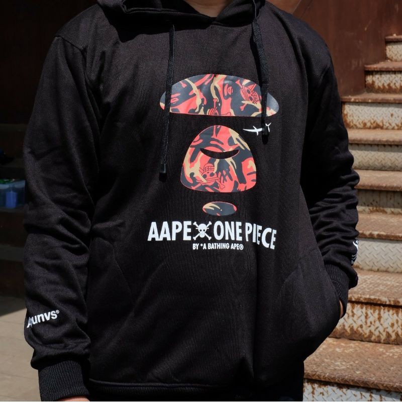 ONE PIECE AAPE BAPE BATHING APE Jaket Hoodie Sweater