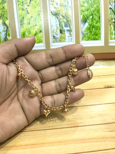 Gelang tangan wanita jurai jurai. Lapis emas // gelang wanita