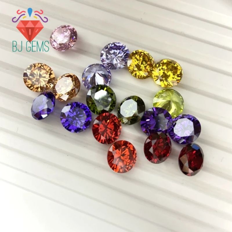 A5 Quality 4 - 5mm Batu Purple Amethyst Fancy Color Cubic Zirconia High quality Lab Gems