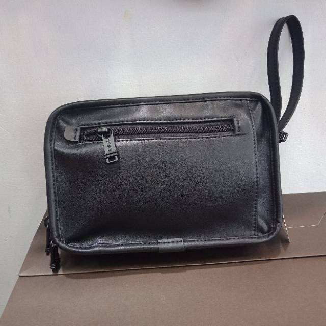 Dompet tas tangan handbag tumi full kulit  clucth  kualitas mirror pria