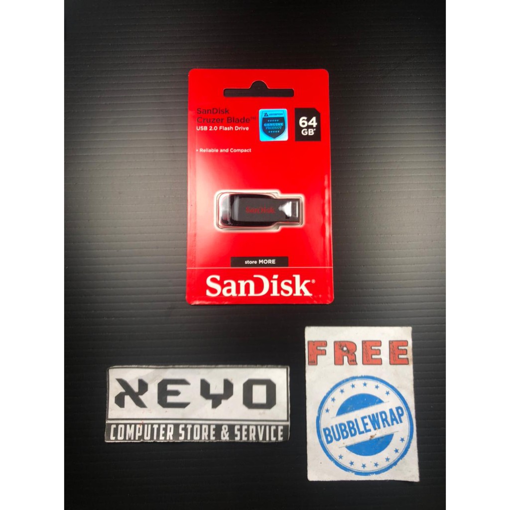 Flashdisk Flash Disk Sandisk Cruzer Blade 64GB 64 GB