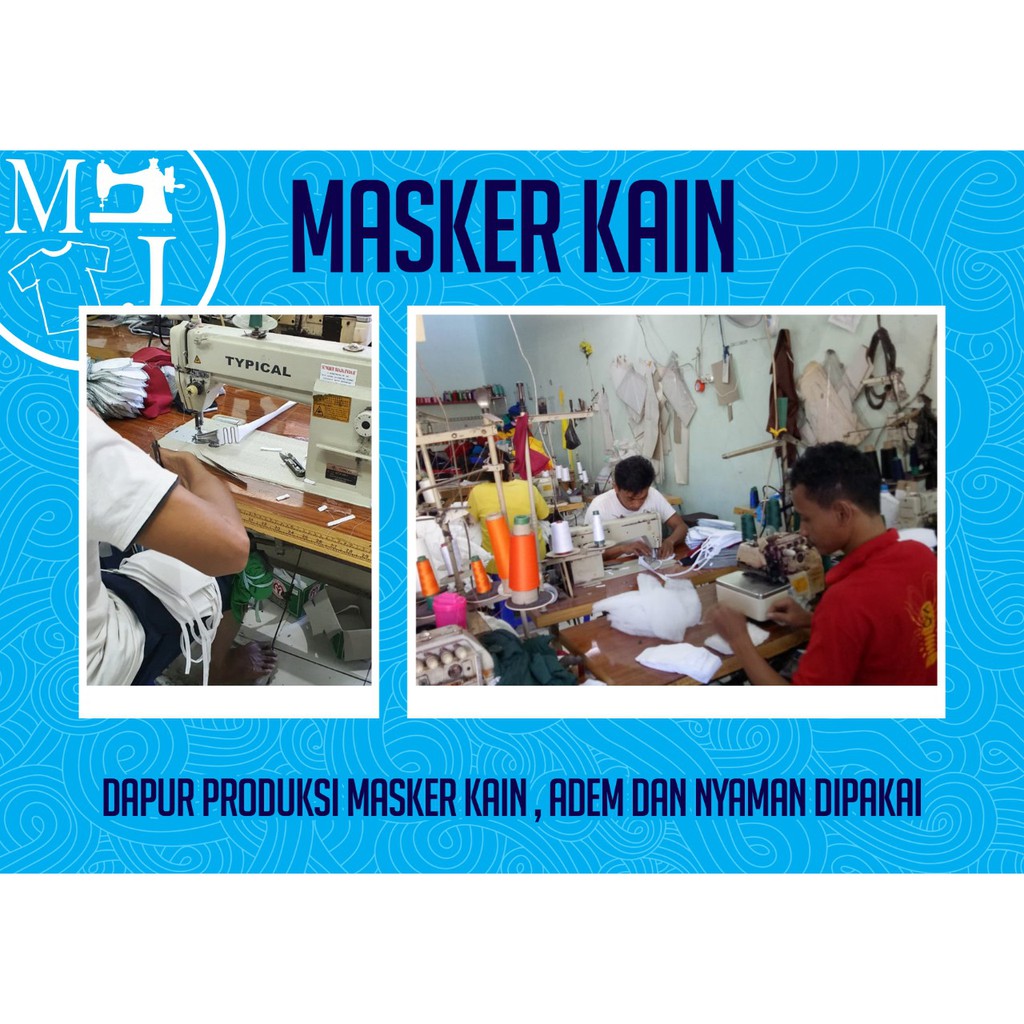 MASKER KAIN COTTON / MASKER TALI HIJAB / GROSIR MASKER TERMURAH ANTI DEBU ANTI DROPLET