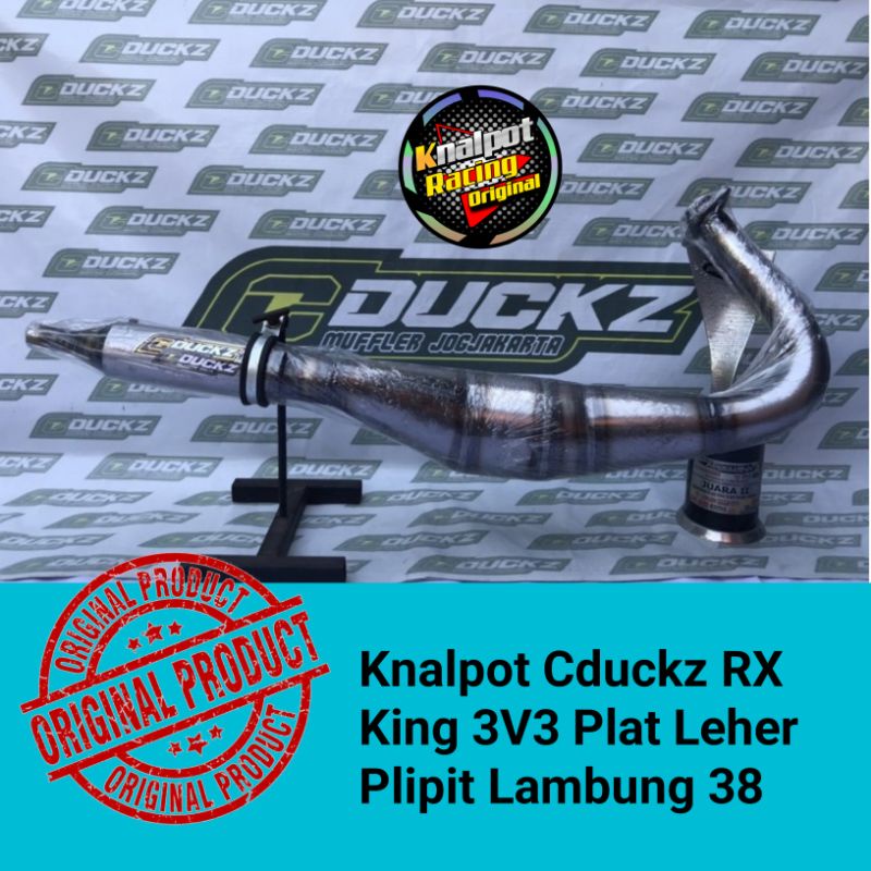 Knalpot Cduckz RX King 3V3 Leher Plipit Lambung 38 Original