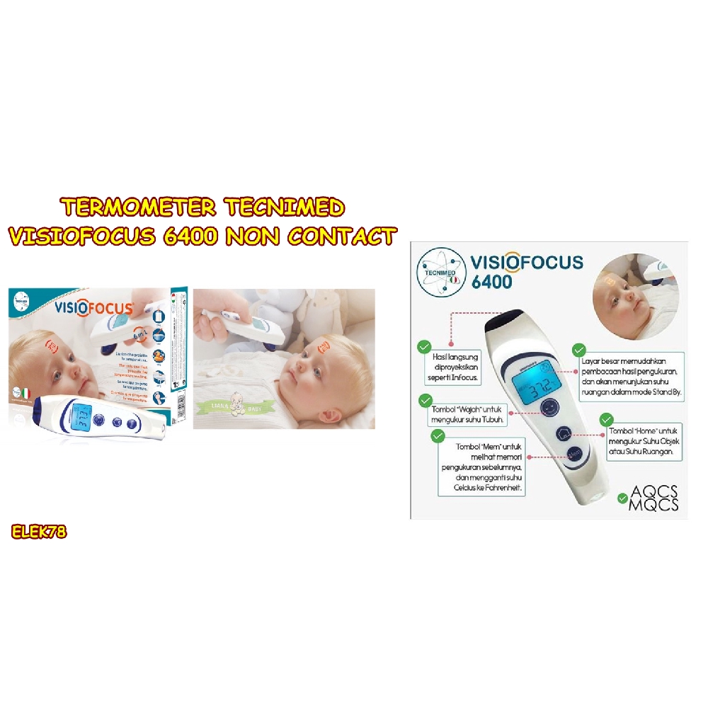 ELEK78 TERMOMETER TECNIMED VISIOFOCUS 6400 NON CONTACT
