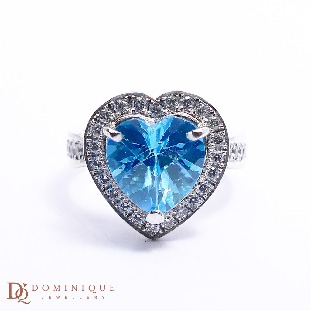 

Dominique Jewellery-Cincin Colour Stone 75% SNI DQC 1453