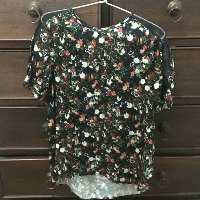 Zara flower blouse