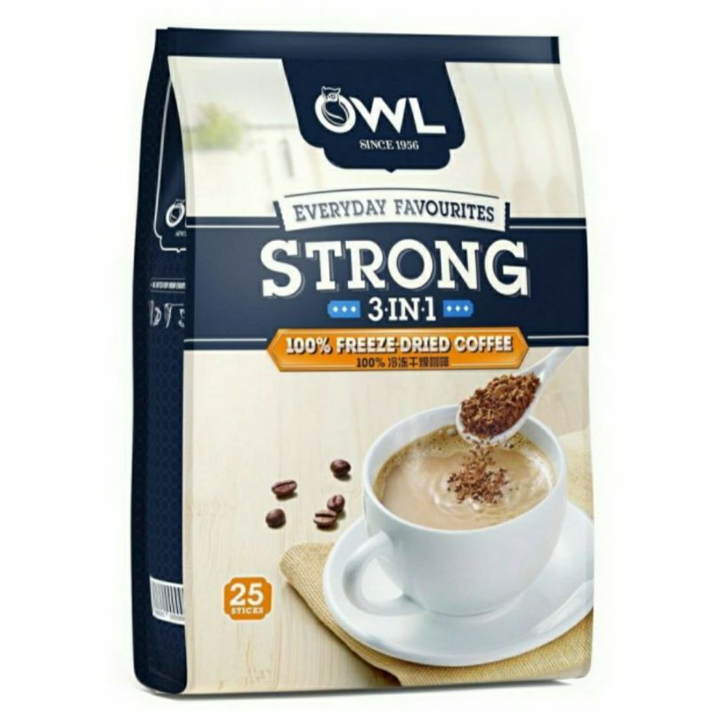 

OWL Everyday Favourites Strong 3 in 1 100% Freeze-Dried Coffee - 1 Sachet (20 gr)