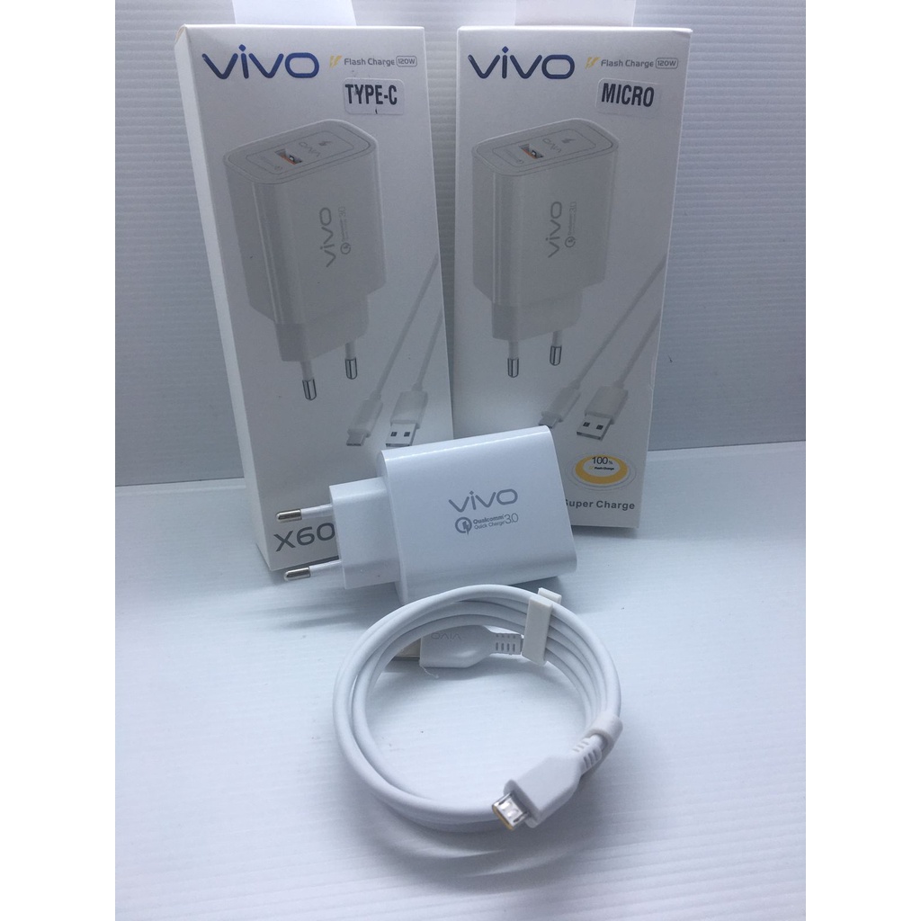 Charger Vivo Original 9V Fast Charging X60 Micro USB BK0270 Z1 PRO / Z5X / V11 / V11i / V11 PRO / V15 / V20 / V20SE / V21 4G 2021 / V21 5G 2021 / Y11 / Y12 / Y12I / Y15 / Y17 / Y30 / Y30i / Y3 / Y3s / Y50 / Y50i / Y51S / Y70S / Y73 2021 / Y73S 2021 / Y91