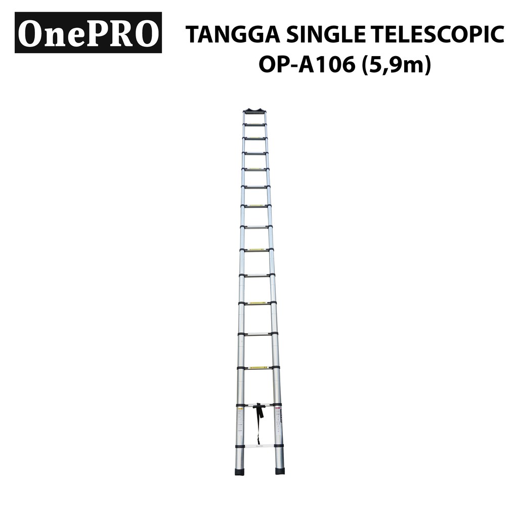 Tangga Single Telescopic Onepro OP-A106 / Tangga Lipat Alumunium Teleskopik