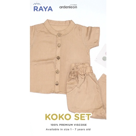 ARDENLEON Raya Koko Set Anak 1-7tahun / Baju Koko Lebaran Anak