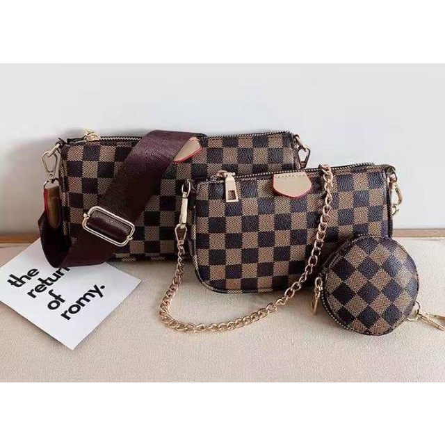 Tas Selempang Wanita Import 176244 (3IN1) (1 KG MUAT 2)