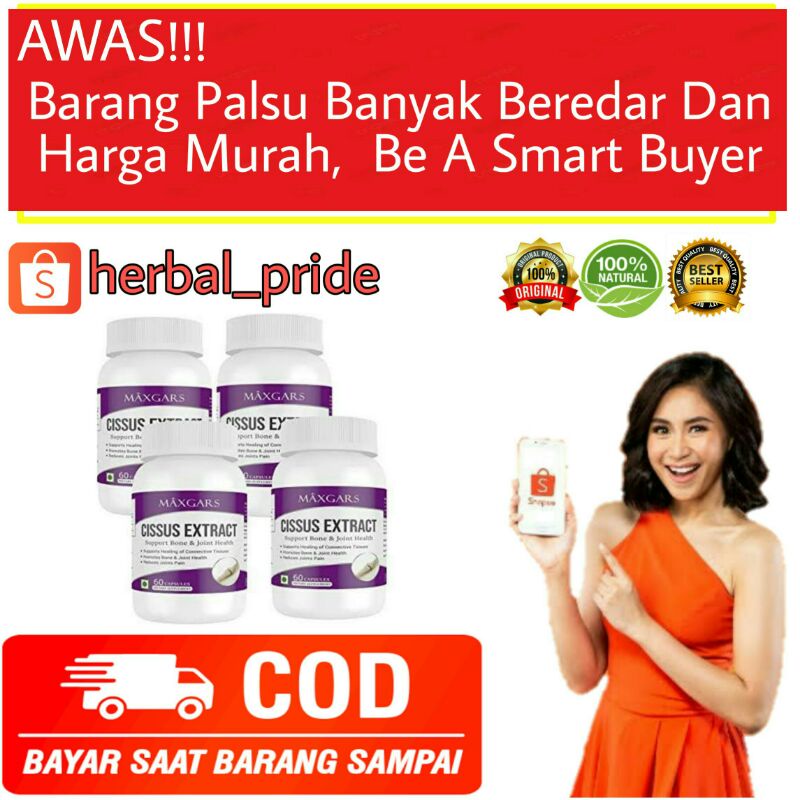 

Cissus Extract Obat Herbal Tulang Dan Sendi 100% Original