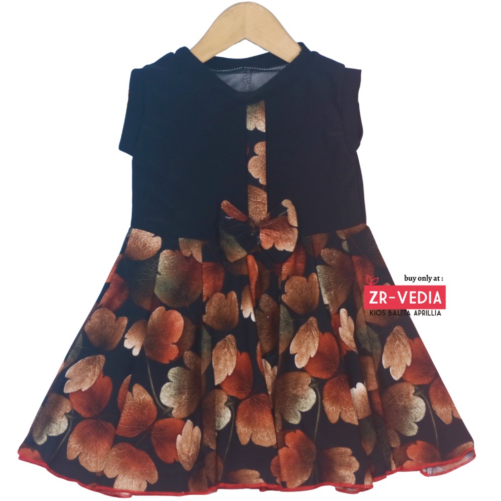Dress Lala uk 1-2 Tahun / Dress Anak Perempuan Cewek Baju Dres Batik Murah Casual Pesta Yukensi Adem