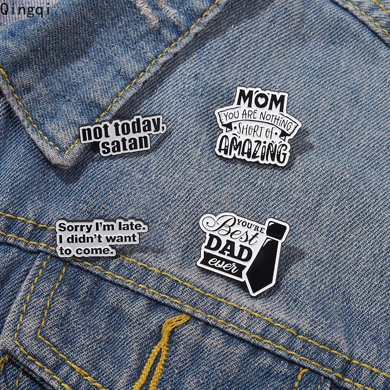 Pin Bros Enamel Desain Quote You 'Re Best Dad Ever Bahan Metal Untuk Hadiah