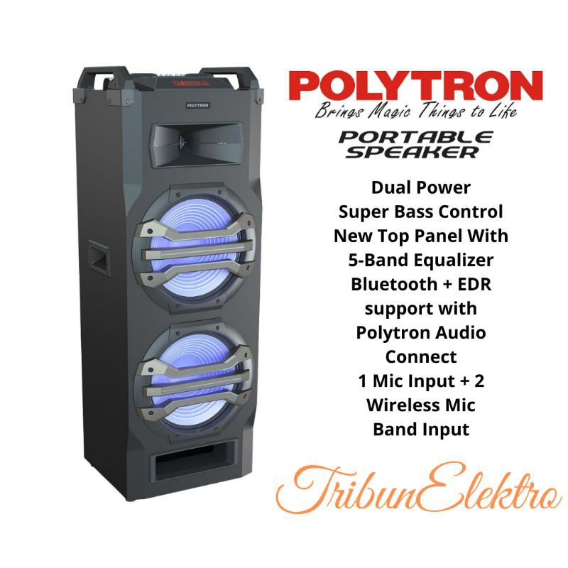 Speaker Meeting Polytron PTS 2K25 Speaker Rapat Portable