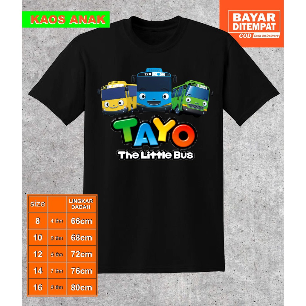 hokycia/kaos baju tayo anak perempuan|baju kaos tayo anak laki laki|baju tayo anak |baju tayo 3 mobi