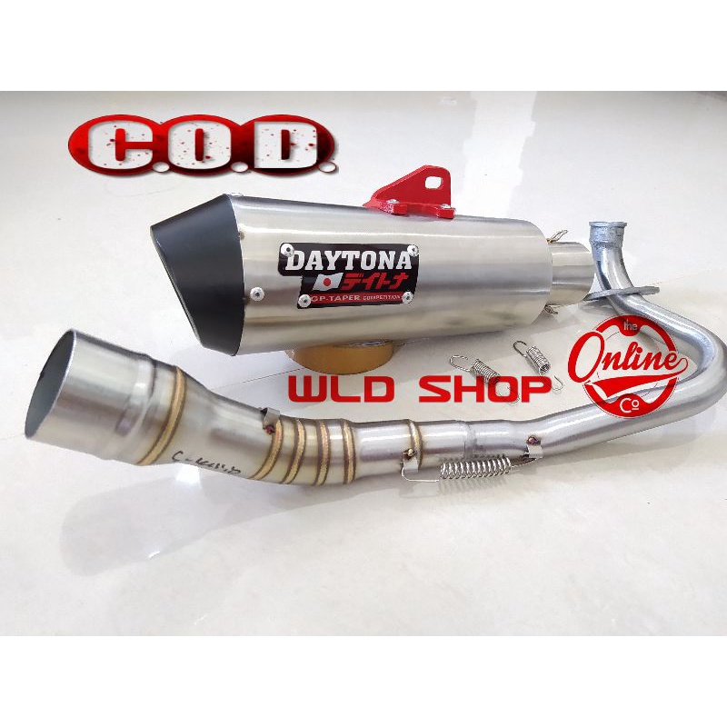 knalpot DAYTONA MATIC PCX AEROX NMAX VARIO BEAT MIO-1