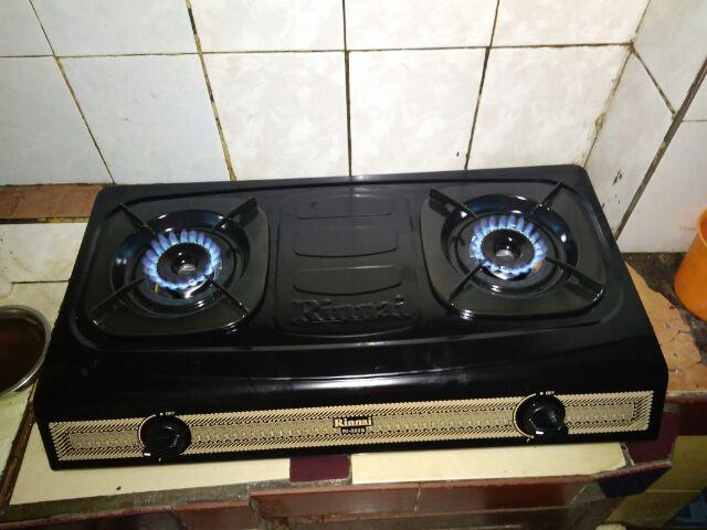 Rinnai Kompor Gas 2 Tungku Stainless RI 522S RI 522 S 