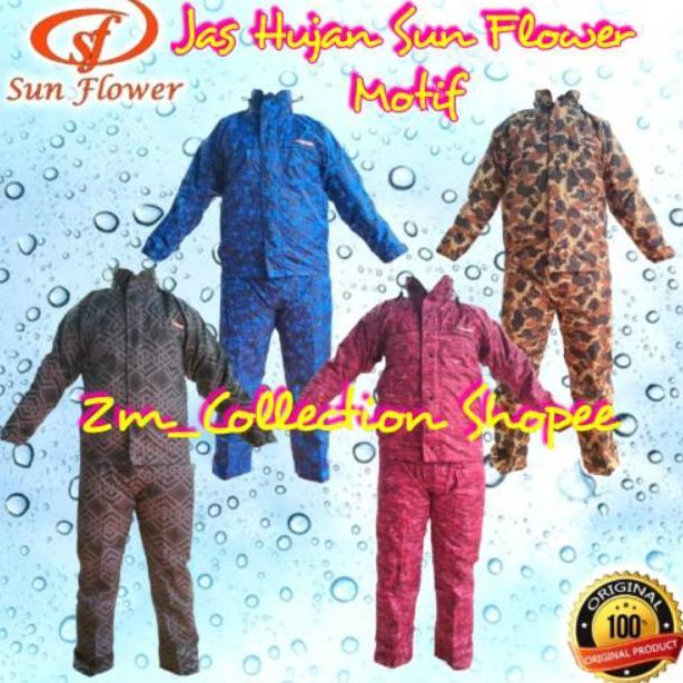 Motif Xl M L Hujan Sun Sunflower Jas Flower Original 100 Belvina453